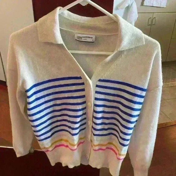 Cocoa Cashmere London Collared 100% Cashmere sweater XS - Picture 7 of 7